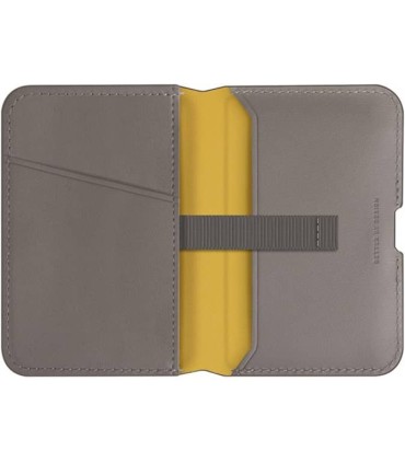 کیف پول چرم مگ‌سیف‌دار یونیک مدل UNIQ Lyden | رنگ خاکستری