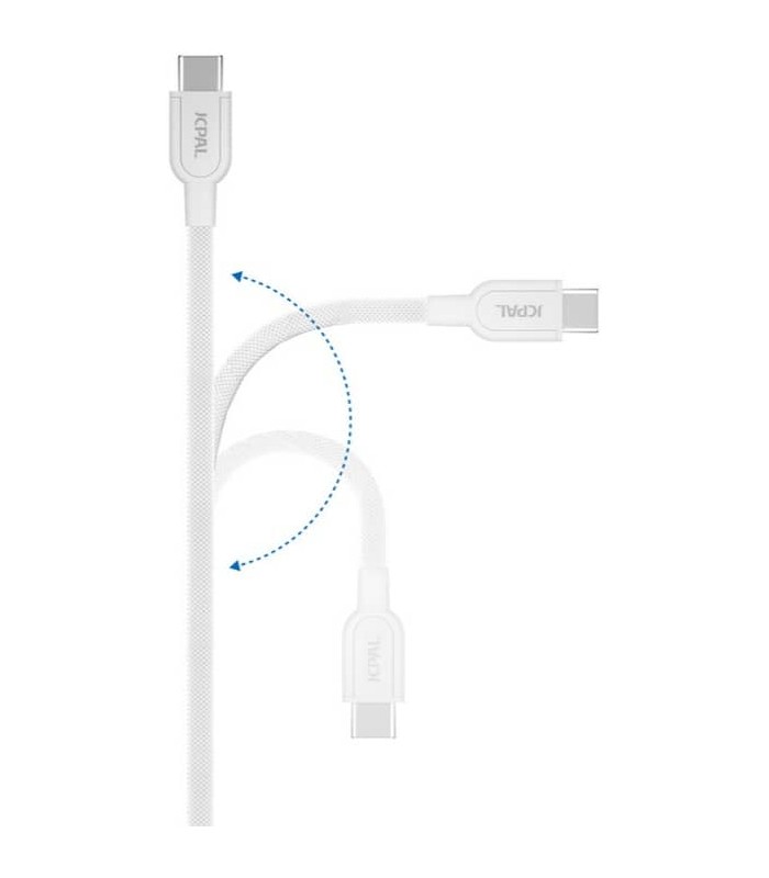 کابل شارژ ۲ متری جی سی پال - دو سر تایپ سی مدل JCPal FlexLink USB-C to USB-C