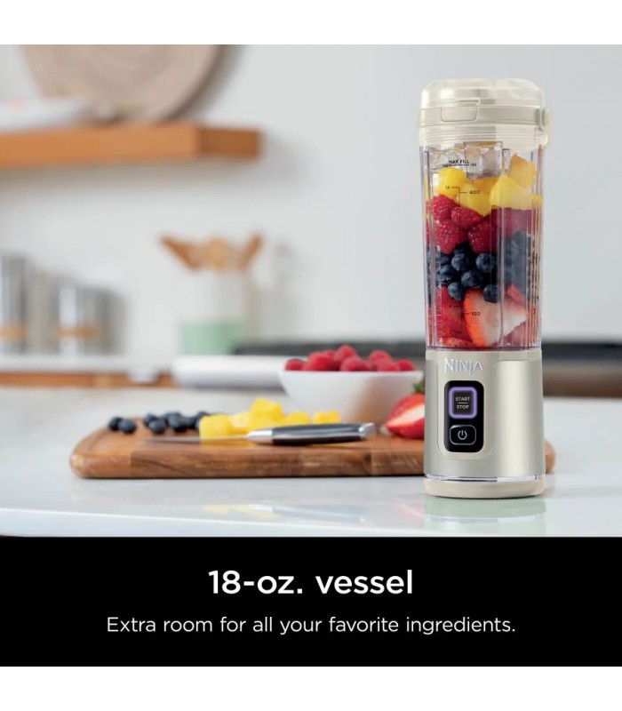 مخلوط کن شارژی نینجا مدل Ninja Blast Portable Blender - BC151 | رنگ نقره‌ای