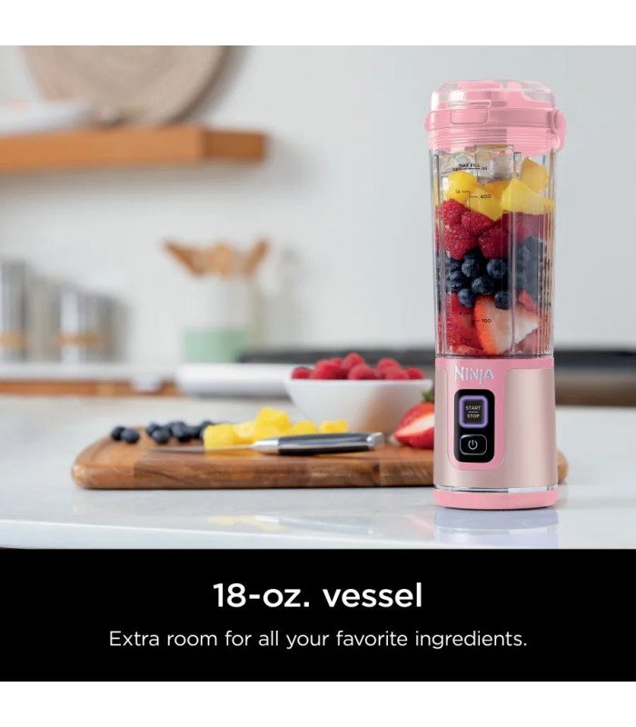 مخلوط کن شارژی نینجا مدل Ninja Blast Portable Blender - BC151 | رنگ صورتی
