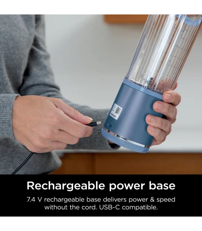 مخلوط کن شارژی نینجا مدل Ninja Blast Portable Blender - BC151 | رنگ آبی