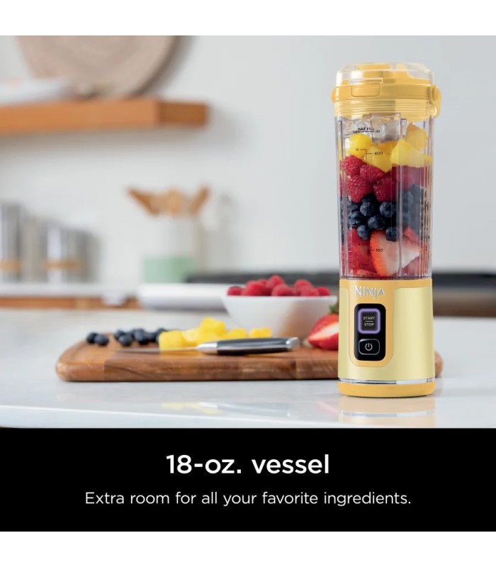 مخلوط کن شارژی نینجا مدل Ninja Blast Portable Blender - BC151 | رنگ زرد لیمویی