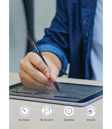 قلم لمسی پاورولوژی مدل Powerology Pencil Pro - رنگ آبی