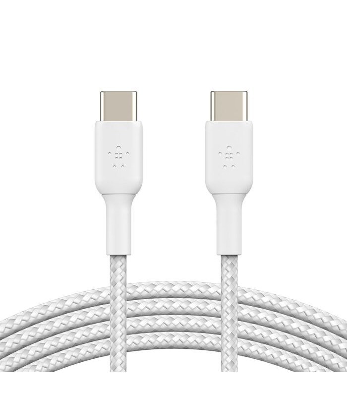 کابل دو سر USB-C بلکین مدل Belkin BoostCharge-۱ متری-سفید