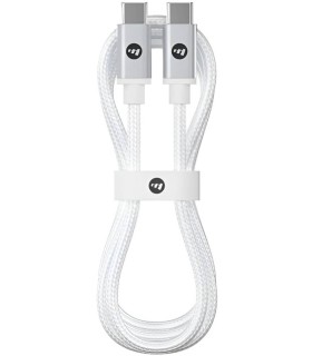 کابل شارژ دو سر USB-C موفی مدل mophie 1m 60w - سفید