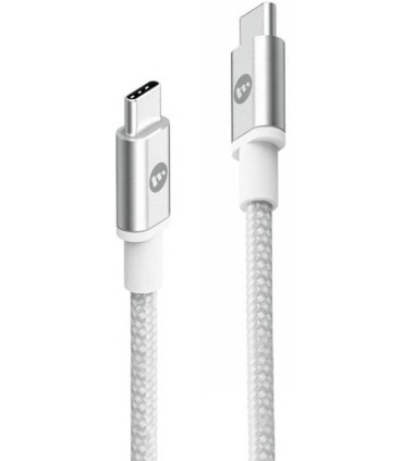 کابل شارژ دو سر USB-C موفی مدل mophie 1m 60w - سفید