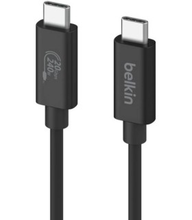 کابل ۱.۲ متری دوسر USB-C بلکین مدل Belkin Connect USB4 - رنگ مشکی