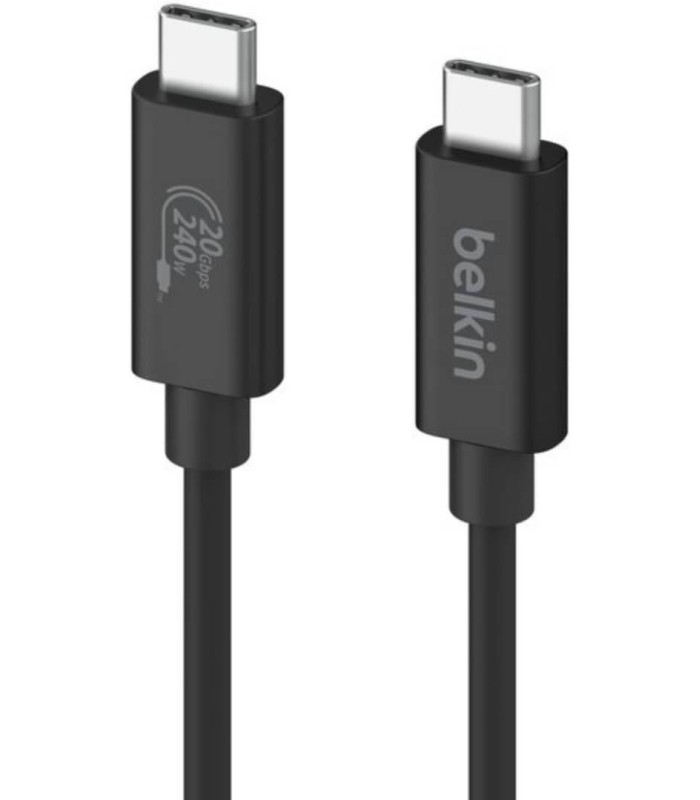 کابل ۱.۲ متری دوسر USB-C بلکین مدل Belkin Connect USB4 - رنگ مشکی