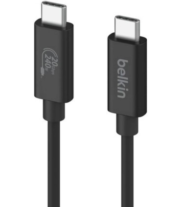 کابل ۱.۲ متری دوسر USB-C بلکین مدل Belkin Connect USB4 - رنگ مشکی