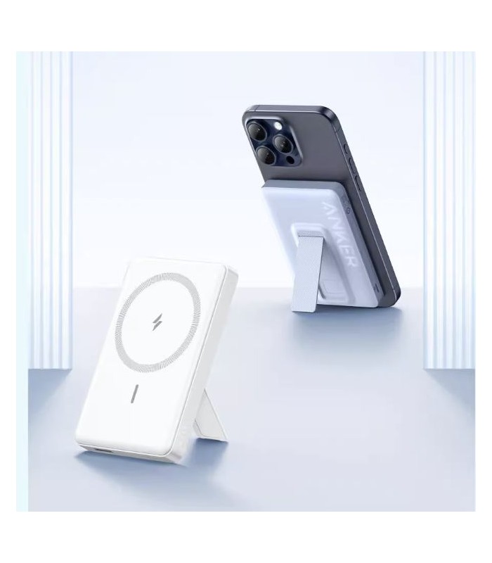 پاوربانک ۱۰ هزار مگ سیف انکر مدل Anker MagGo Stand - A1652