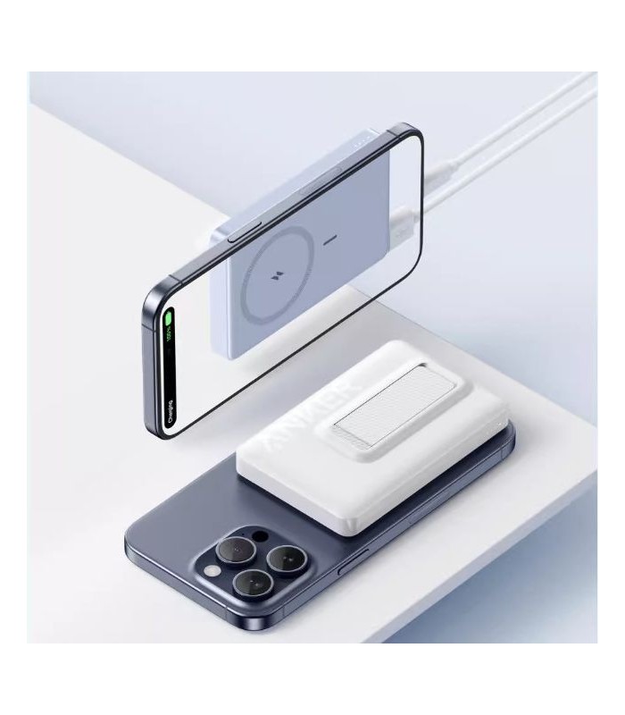 پاوربانک ۱۰ هزار مگ سیف انکر مدل Anker MagGo Stand - A1652