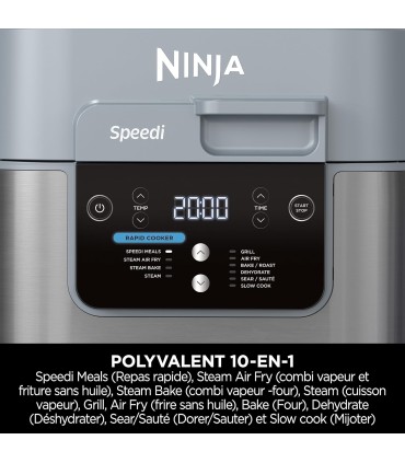زودپز و سرخ کن ۱۰ کاره نینجا مدل Ninja Speedi 10-in-1 Rapid Cooker ON400