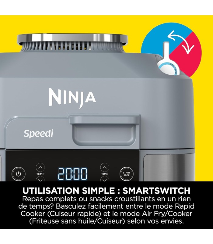 زودپز و سرخ کن ۱۰ کاره نینجا مدل Ninja Speedi 10-in-1 Rapid Cooker ON400