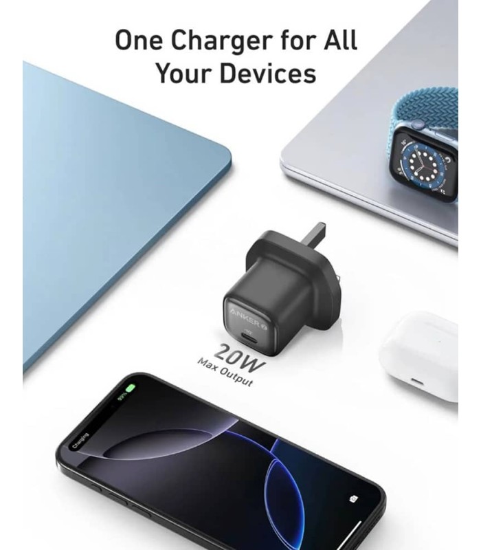 آداپتور شارژر ۲۰ وات انکر مدل Anker ZOLO USB-C 20w A2699
