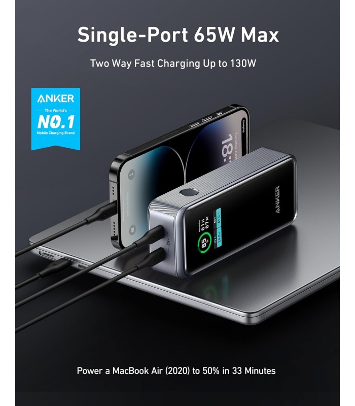 پاوربانک ۱۲ هزار انکر مدل Anker PowerCore 12K 130W - A1335