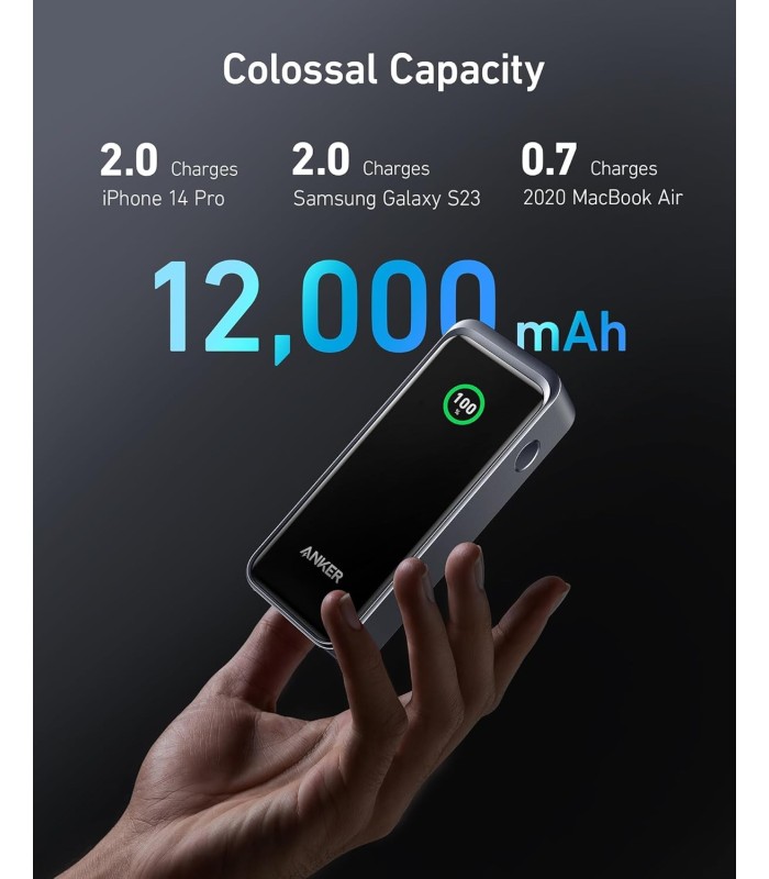 پاوربانک ۱۲ هزار انکر مدل Anker PowerCore 12K 130W - A1335