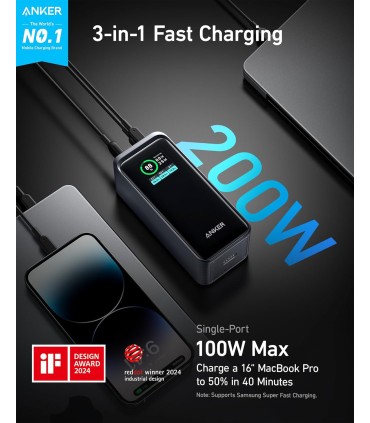 پاوربانک ۲۰ هزار انکر مدل Anker PowerCore 20K 200W - A1336