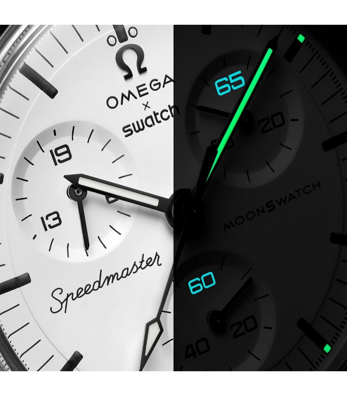 ساعت امگا سواچ مدل Omega X Swatch MISSION TO MOON 1965 SO33M106