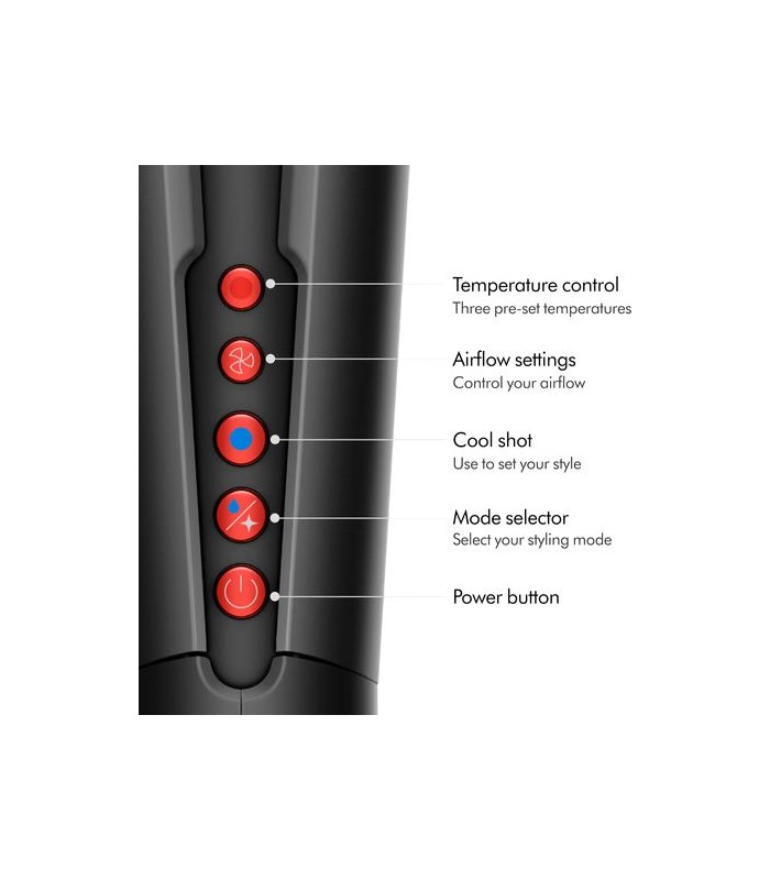سشوار و صاف‌کننده مو دایسون مدل Dyson Airstrait HT01- Onyx Black/Gold مشکی/طلایی- با گارانتی شرکتی