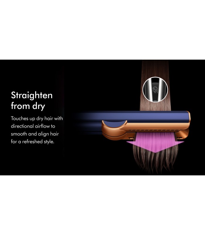 سشوار و صاف‌کننده مو دایسون مدل Dyson Airstrait HT01-Prussian Blue/Rich Copper (سرمه‌ای/مسی) - با گارانتی شرکتی