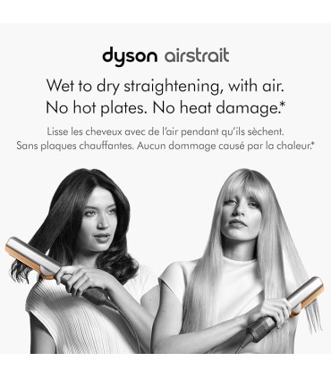 سشوار و صاف‌کننده مو دایسون مدل Dyson Airstrait HT01-Nickel/Copper (نقره‌ای/مسی) - با گارانتی شرکتی