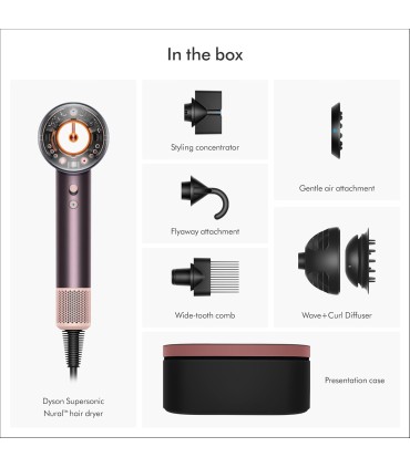 سشوار هوشمند دایسون مدل Dyson Supersonic Nural HD16 Jasper/Plum (بنفش/صورتی) - با گارانتی شرکتی