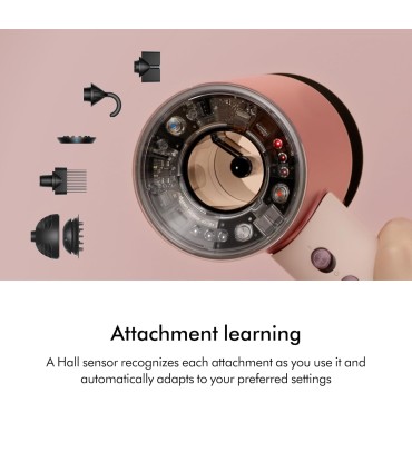 سشوار هوشمند دایسون مدل Dyson Supersonic Nural HD16 Jasper/Plum (بنفش/صورتی) - با گارانتی شرکتی