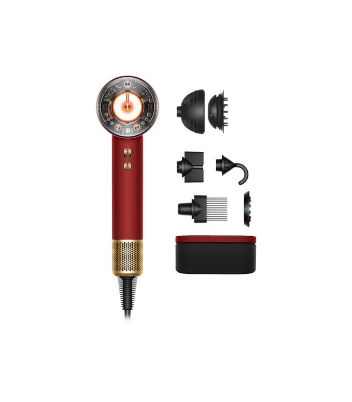 سشوار هوشمند دایسون مدل Dyson Supersonic Nural HD16 Red Velvet/Gold (زرشکی/طلایی) - با گارانتی شرکتی