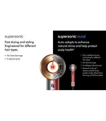 سشوار هوشمند دایسون مدل Dyson Supersonic Nural HD16 Strawberry Bronze/Blush Pink (صورتی/برنز) - با گارانتی شرکتی