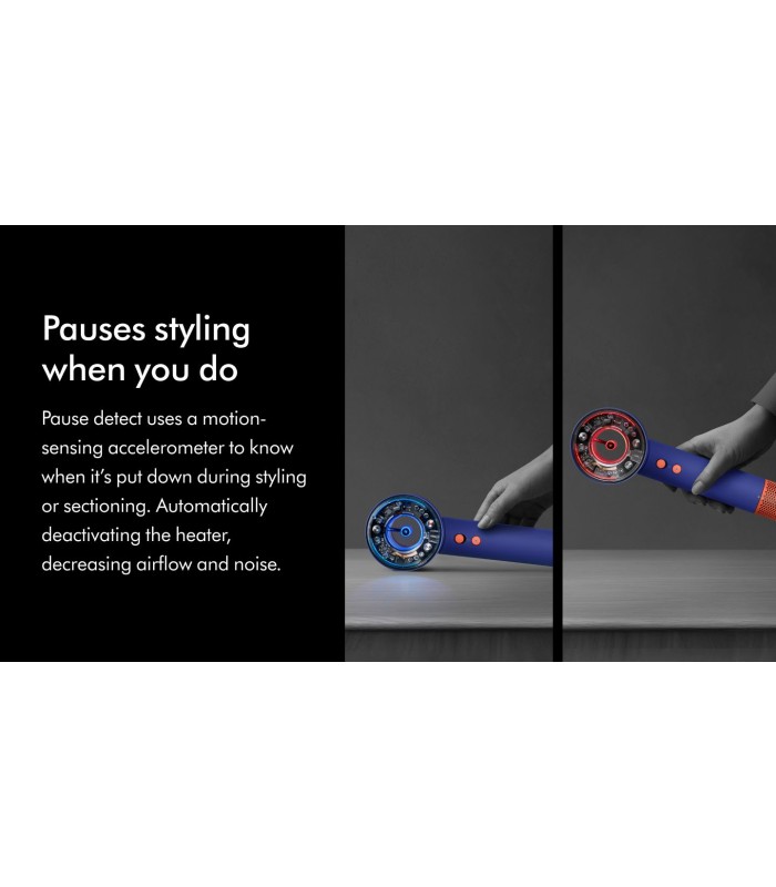 سشوار هوشمند دایسون مدل Dyson Supersonic Nural HD16 Vinca Blue/Topaz (آبی/نارنجی) - با گارانتی شرکتی