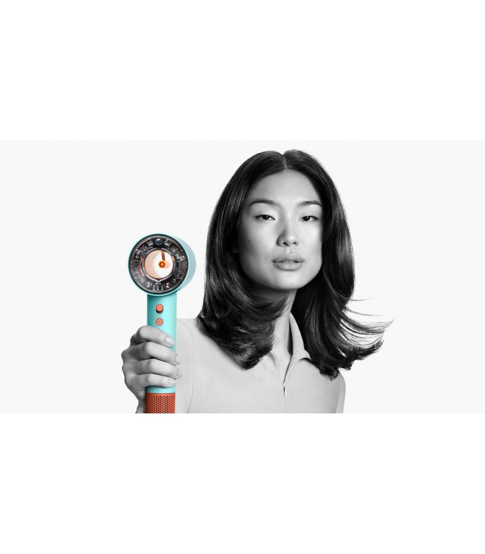 سشوار هوشمند دایسون مدل Dyson Supersonic Nural HD16 Ceramic Patina/Topaz (سرامیک فیروزه‌ای/نارنجی) - با گارانتی شرکتی