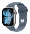 اپل واچ سری ۱۱ آلومینیوم رنگ خاکستری - سایز ۴۲ میلی‌متر - بند اسپرت آبی