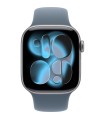 اپل واچ سری ۱۱ آلومینیوم رنگ خاکستری - سایز ۴۲ میلی‌متر - بند اسپرت آبی