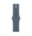اپل واچ سری ۱۱ آلومینیوم رنگ خاکستری - سایز ۴۲ میلی‌متر - بند اسپرت آبی