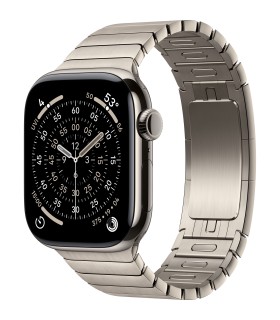 اپل واچ سری ۱۱ تیتانیوم رنگ تیتانیوم - سایز ۴۲ میلی‌متر - بند استیل تیتانیوم