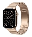 اپل واچ سری ۱۱ تیتانیوم رنگ طلایی - سایز ۴۲ میلی‌متر - بند استیل طلایی