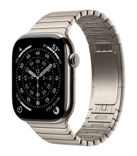 اپل واچ سری ۱۱ تیتانیوم رنگ تیتانیوم - سایز ۴۶ میلی‌متر - بند استیل تیتانیوم