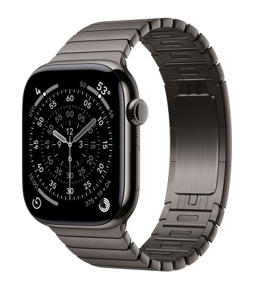 اپل واچ سری ۱۱ تیتانیوم رنگ مشکی - سایز ۴۶ میلی‌متر - بند استیل مشکی