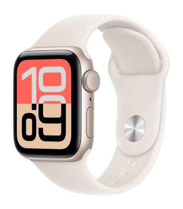 اپل واچ SE3 رنگ استارلایت - سایز ۴۰ میلی‌متر - بند اسپرت استارلایت