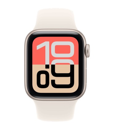 اپل واچ SE3 رنگ استارلایت - سایز ۴۰ میلی‌متر - بند اسپرت استارلایت