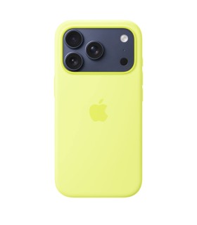 قاب مگ سیف سیلیکونی آیفون ۱۷ پرو | iPhone 17 Pro Silicone Case MagSafe - رنگ زرد نئونی