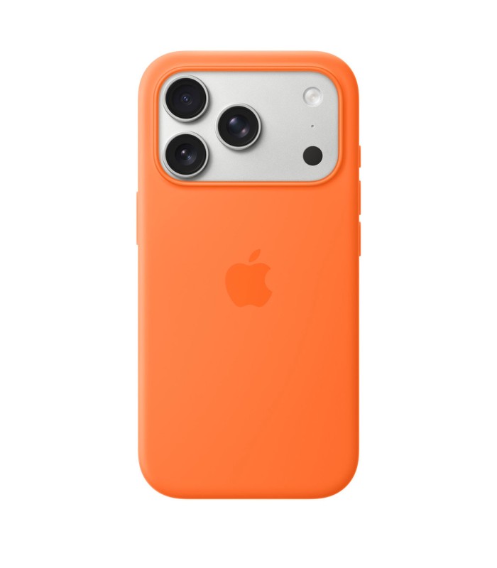 قاب مگ سیف سیلیکونی آیفون ۱۷ پرو | iPhone 17 Pro Silicone Case MagSafe - رنگ نارنجی