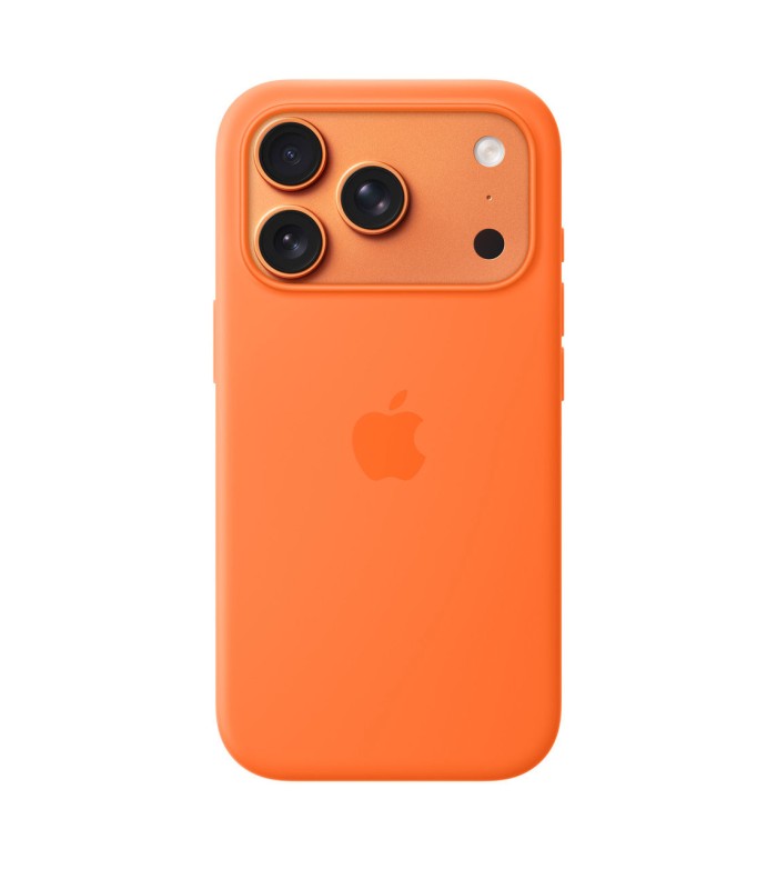 قاب مگ سیف سیلیکونی آیفون ۱۷ پرو | iPhone 17 Pro Silicone Case MagSafe - رنگ نارنجی