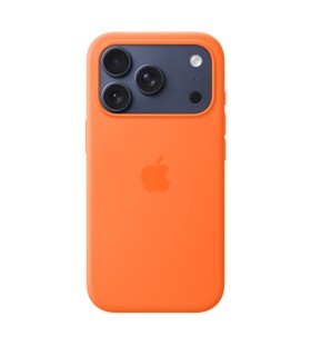 قاب مگ سیف سیلیکونی آیفون ۱۷ پرو | iPhone 17 Pro Silicone Case MagSafe - رنگ نارنجی