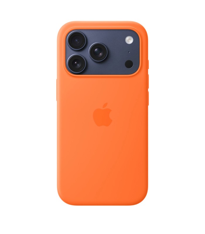 قاب مگ سیف سیلیکونی آیفون ۱۷ پرو | iPhone 17 Pro Silicone Case MagSafe - رنگ نارنجی