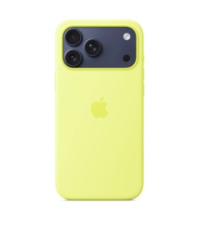 قاب مگ سیف سیلیکونی آیفون ۱۷ پرومکس | iPhone 17 Pro Max Silicone Case MagSafe - رنگ زرد نئونی