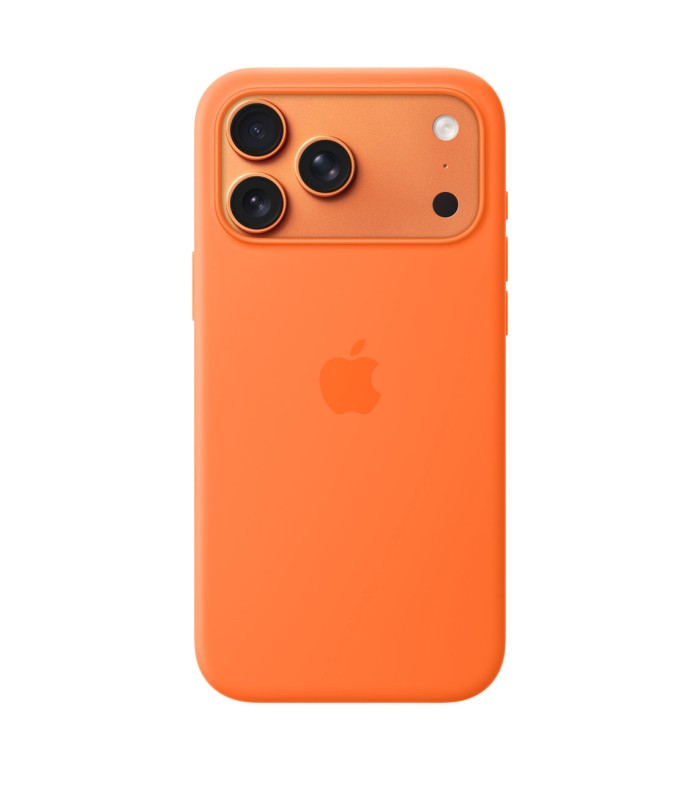 قاب مگ سیف سیلیکونی آیفون ۱۷ پرومکس | iPhone 17 Pro Max Silicone Case MagSafe - رنگ نارنجی