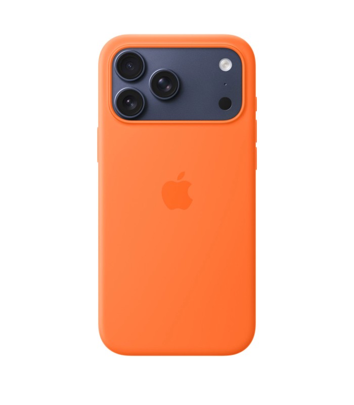 قاب مگ سیف سیلیکونی آیفون ۱۷ پرومکس | iPhone 17 Pro Max Silicone Case MagSafe - رنگ نارنجی