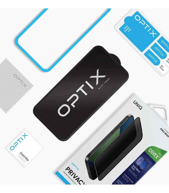 محافظ صفحه‌ نمایش یونیک مدل UNIQ Optix Privacy مناسب برای آیفون ۱۷ پرومکس