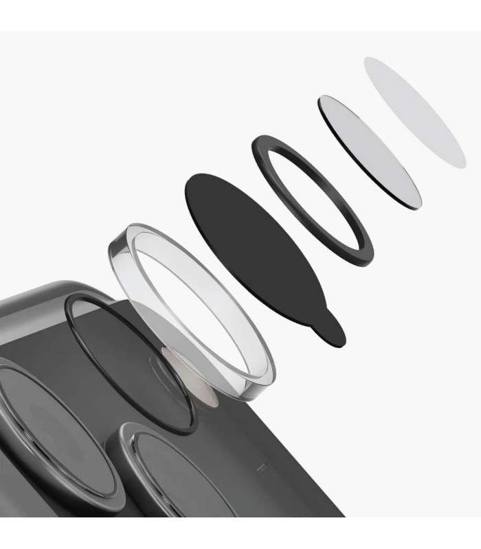 محافظ لنز دوربین یونیک مدل UNIQ Optix ClearShield مناسب برای آیفون ۱۷ پرو و ۱۷ پرومکس | رنگ شفاف